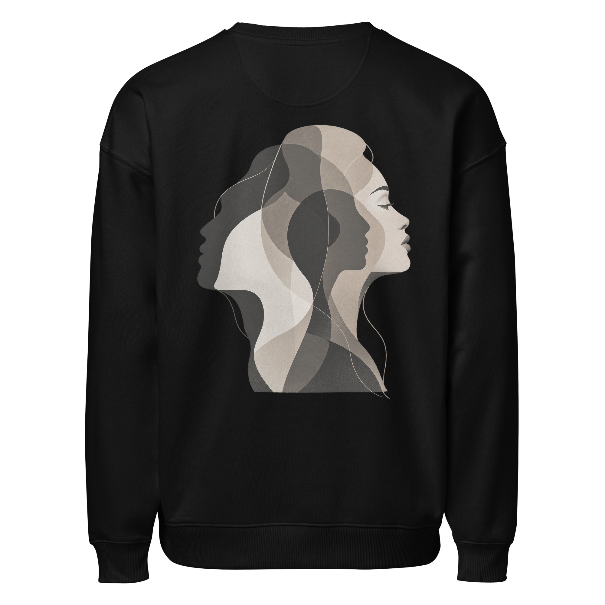 DIICA Radder 2.0 — LAYERS OF SELF — HER, black: vista traseira com o design principal.