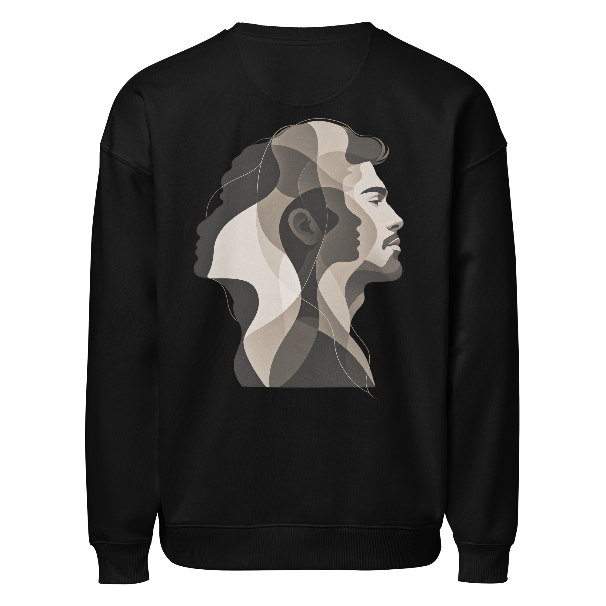 DIICA Radder 2.0 — LAYERS OF SELF — HIM, black: vista traseira com o design principal.