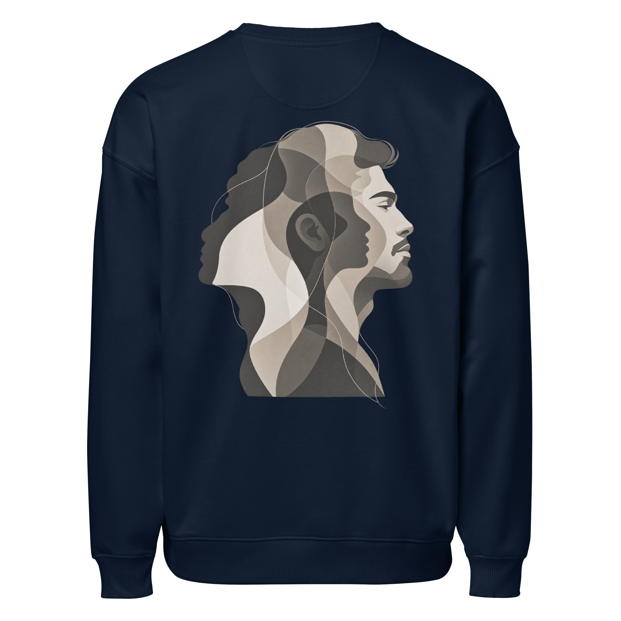 DIICA Radder 2.0 — LAYERS OF SELF — HIM, french navy: vista traseira com o design principal.