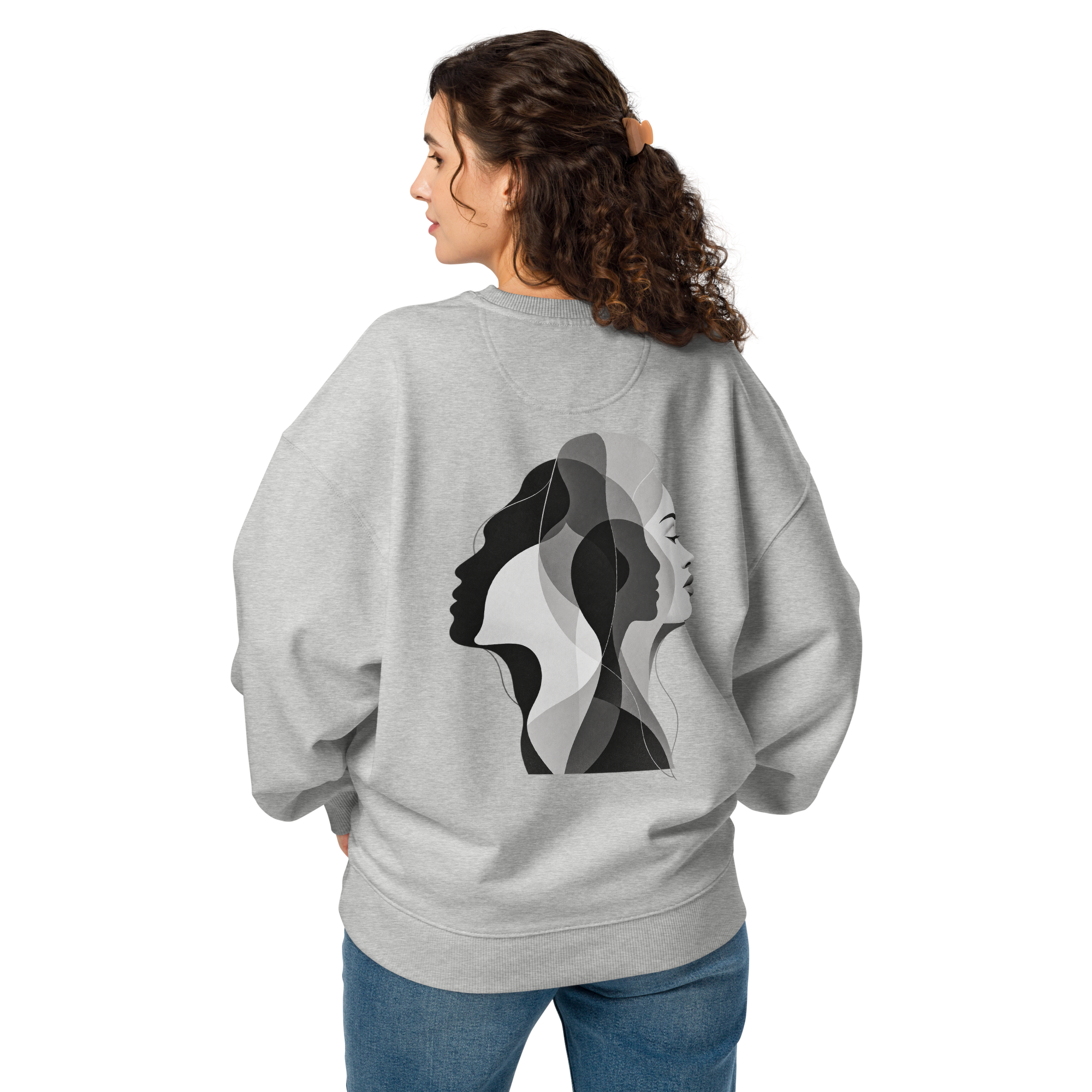 DIICA Radder 2.0 — LAYERS OF SELF — HER, heather grey: pessoa a usar o produto.