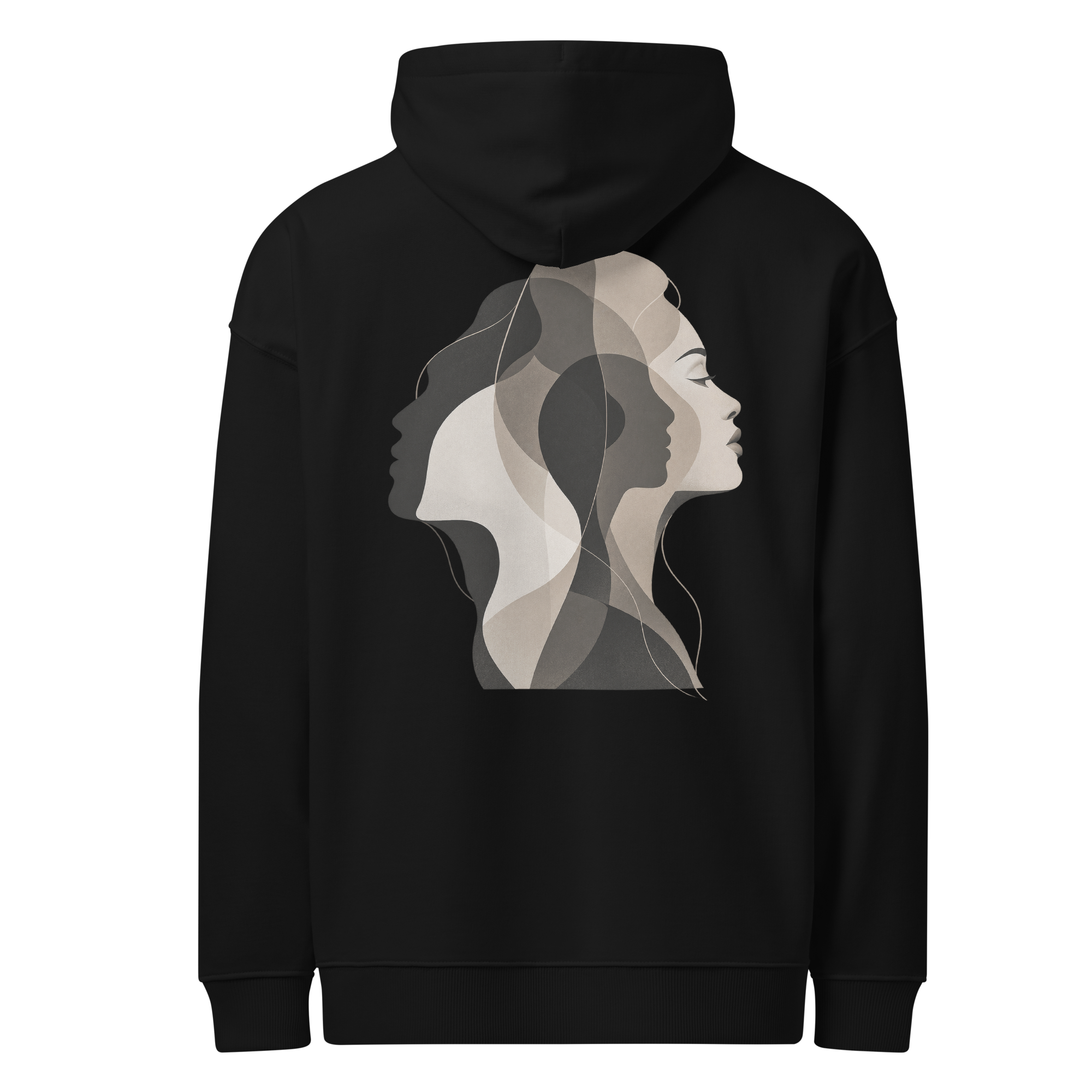DIICA Slammer 2.0 — LAYERS OF SELF — HER, black: vista traseira com o design principal.