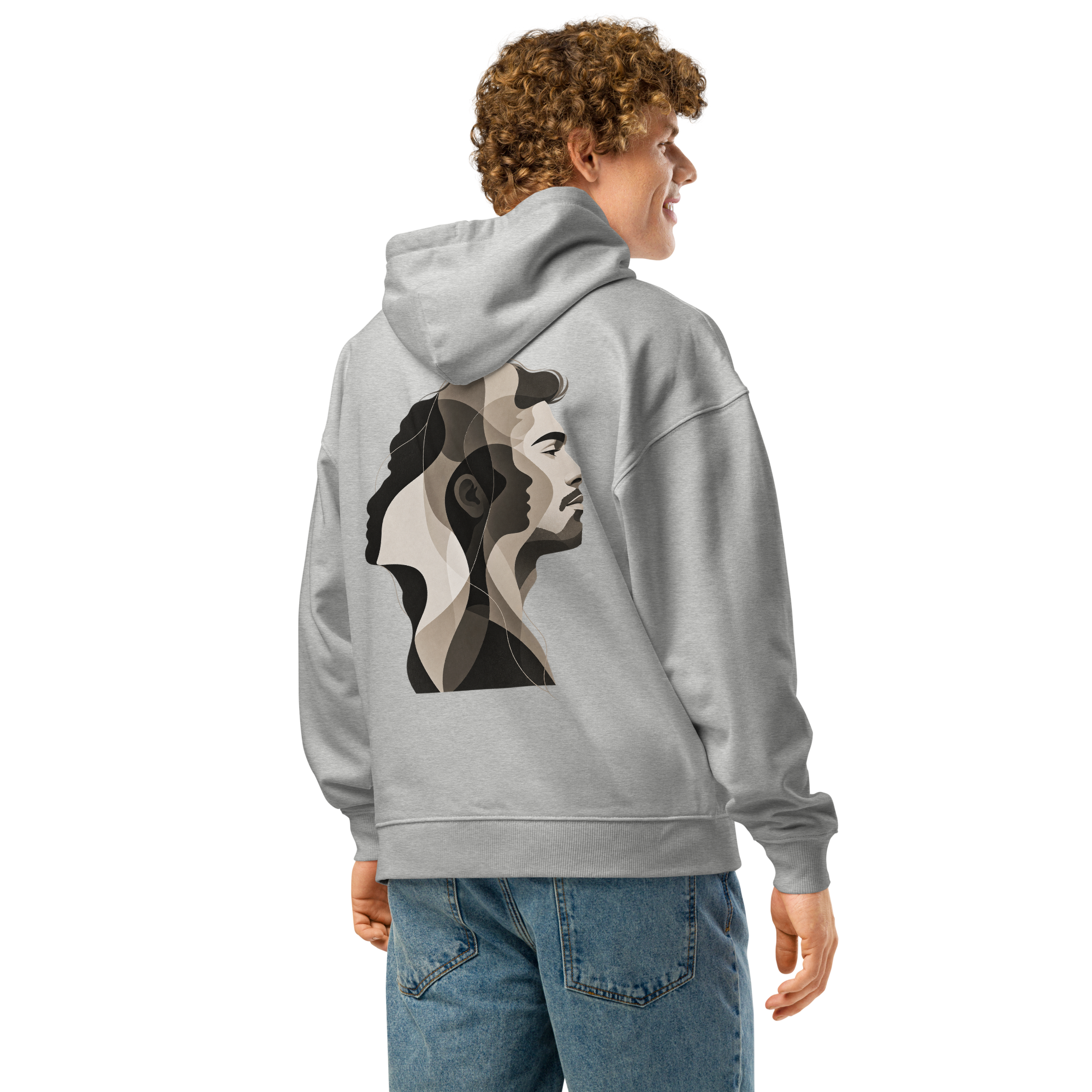 DIICA Slammer 2.0 — LAYERS OF SELF — HIM, heather grey: pessoa a usar o produto.
