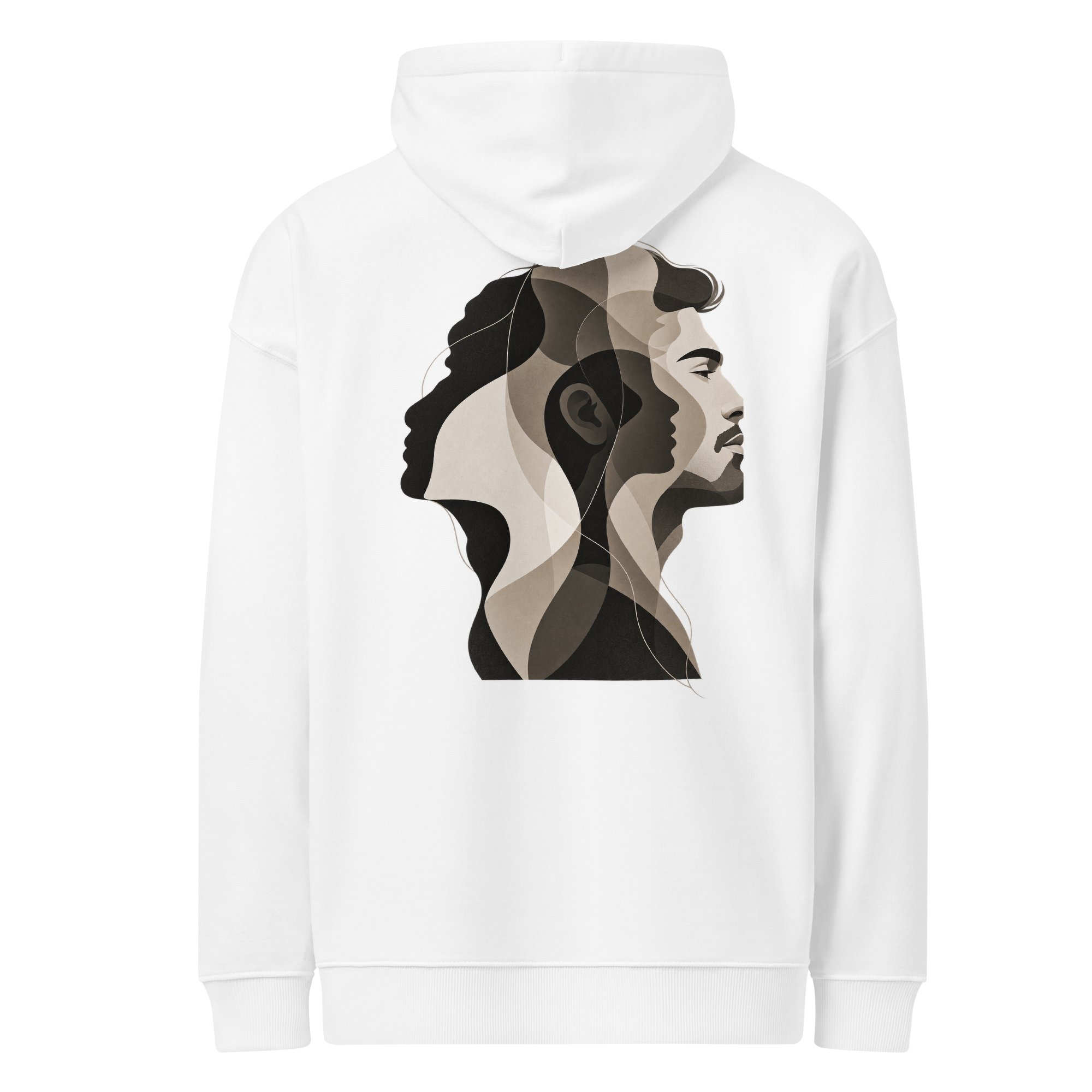 DIICA Slammer 2.0 — LAYERS OF SELF — HIM, white: vista traseira com o design principal.